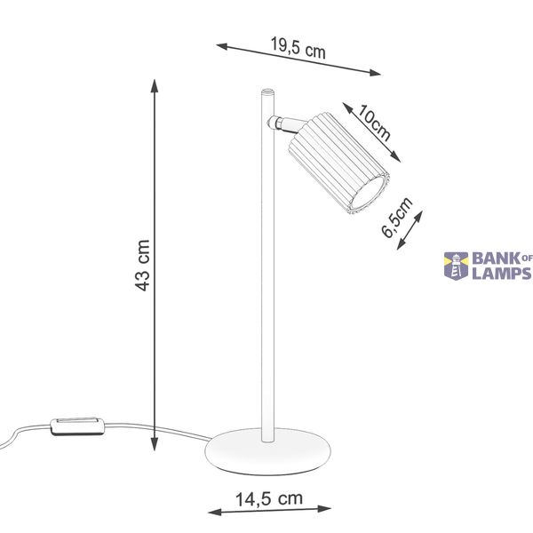 BLACK DESK LAMP WITH A RUBBER-COATED DECORATIVE LAMP SHADE FROM THE KARBON SERIES image 4