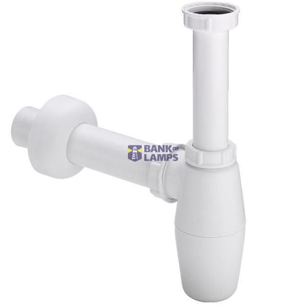 Bottle trap without outlet 11/2"x40, white image 1