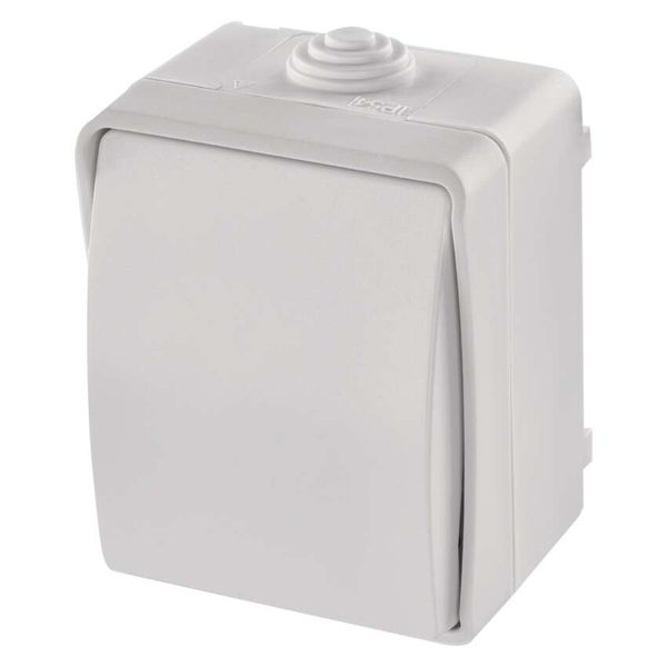 Two-way switch (wall-mounted) IP54, 1 button image 1