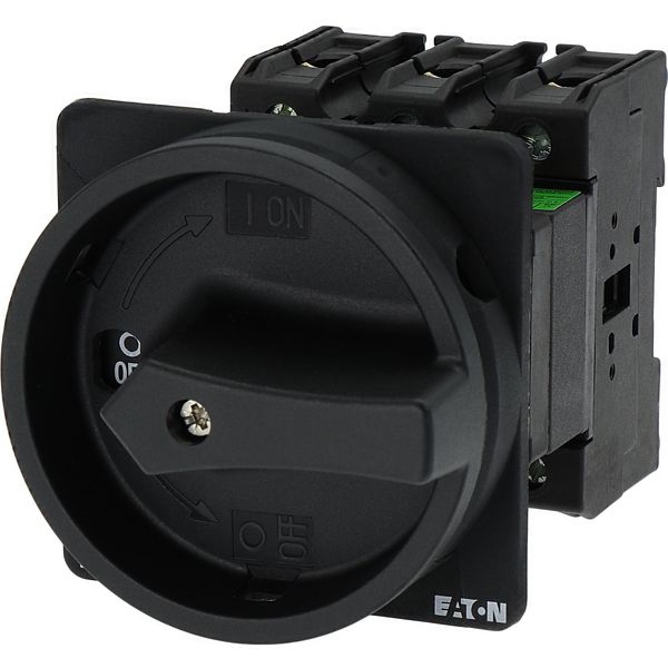 P3-100/V/SVB-SW Main switch, P3, 100 A, rear mounting, 3 pole, STOP function, With black rotary handle and locking ring, Lockable in the 0 (Off) position image 10