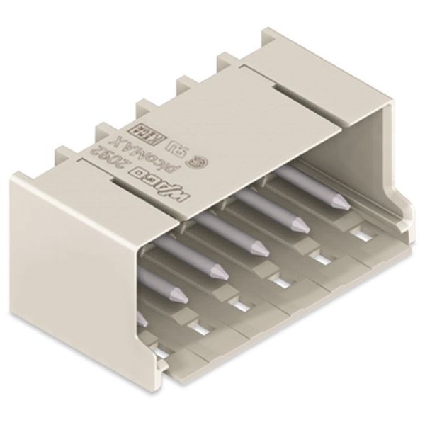 THR male header 1.4 mm Ø solder pin angled light gray image 4