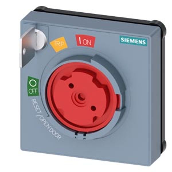 KABA cylinder lock with masking plate, standard with door opening position, key image 1
