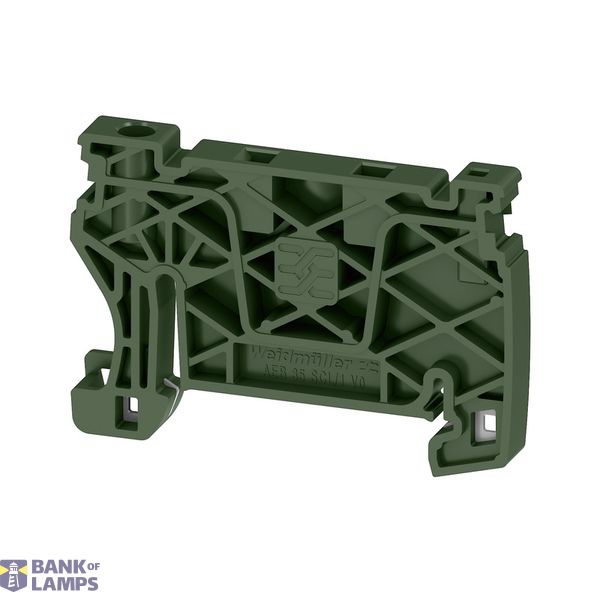 End bracket, Miscellaneous, black, TS 35, V-2, Wemid, Width: 6 mm, 130 image 1