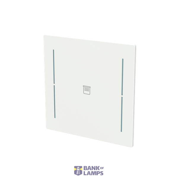 LFJ/A.1.70.1-44M Cover plate with legend with Symbol "venetian blind" studio white matt - Alba image 2