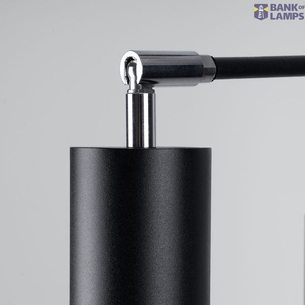 LEMMI 6 CHANDELIER BLACK GU10 6X10W IP20 image 3