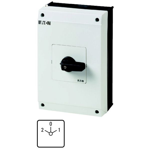 T5B-3-7/I4 Multi-speed switches, T5B, 63 A, surface mounting, 3 contact unit(s), Contacts: 6, 60 °, maintained, With 0 (Off) position, 2-0-1, Design number 7 image 1