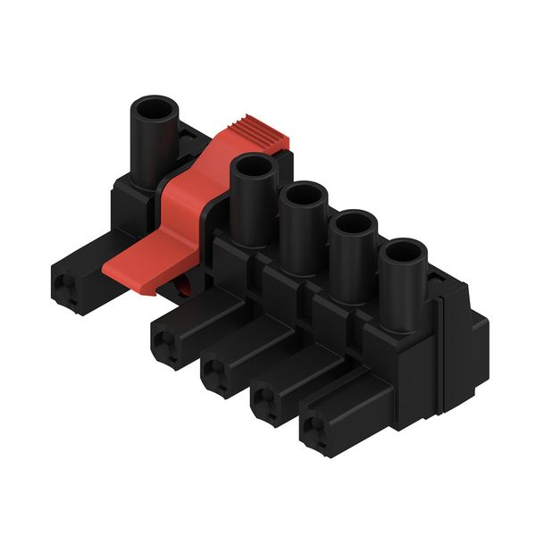 PCB plug-in connector, female plug, 7.62 mm, Number of poles: 5, 180°, Clamping yoke connection, Clamping range, max. : 4 mm², Box image 4