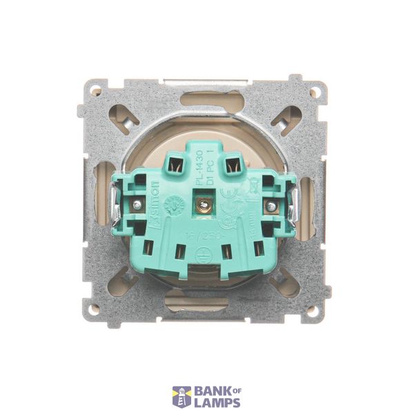Single fiber optic socket, white image 1