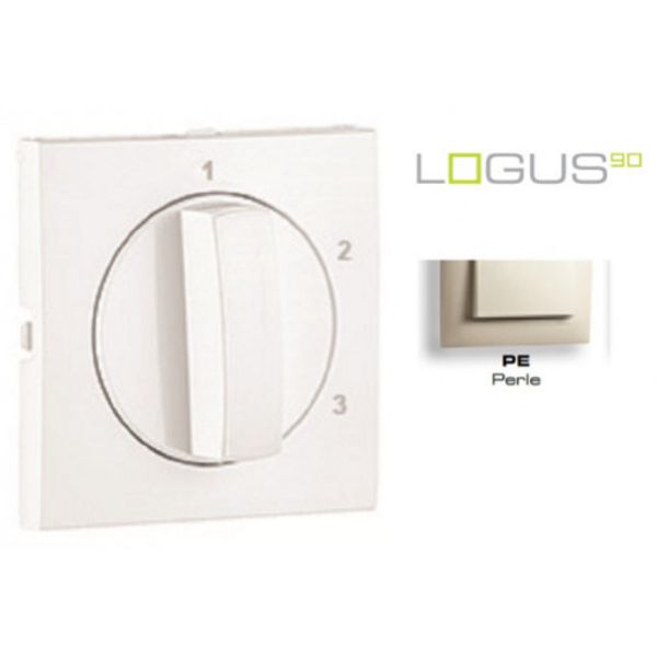 COVER PLATE F/3 POSIT ROTARY SWITCH PEARL image 1