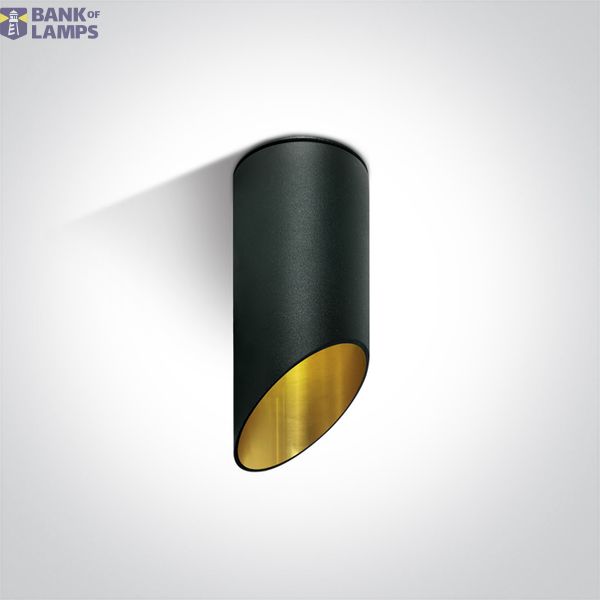 BLACK CYLINDER GU10 10W 150mm DARK LIGHT image 1