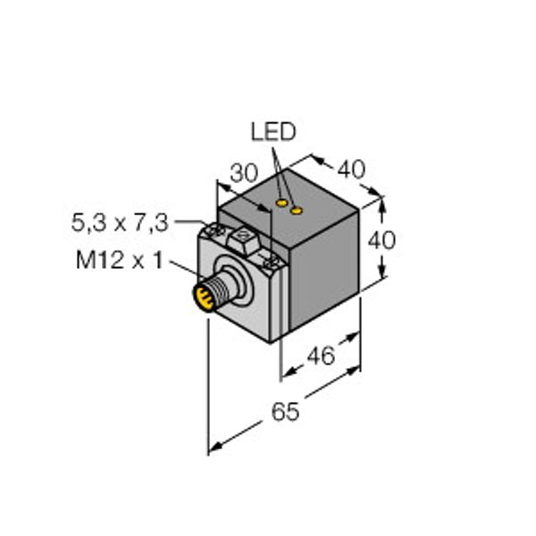Inductive Sensor With WeldGuard™ Coating   BI20U-CA40-AP6X2-H1141/S1590 W/BS2.0 image 1