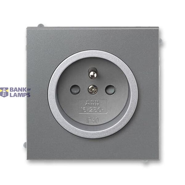5519M-A02457 73 Socket outlet with earthing pin, shuttered image 1