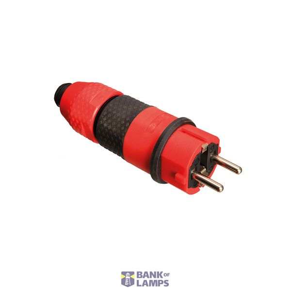 SCHUKOultra 3-way connector With flap lids and voltage indicator light Black/red image 1
