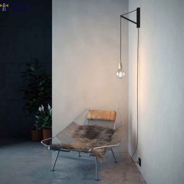 Pinocchio, adjustable wooden wall bracket for pendant lamps image 2