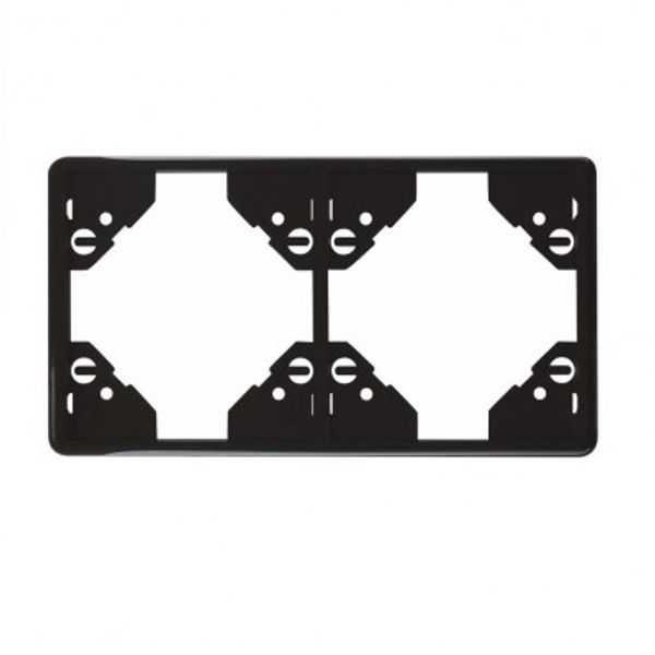 DOUBLE HORIZONTAL FRAME MATTE BLACK image 1