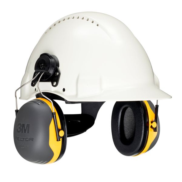 3M™ PELTOR™ Earmuffs, Yellow, Helmet Mounted, X2P3 image 3