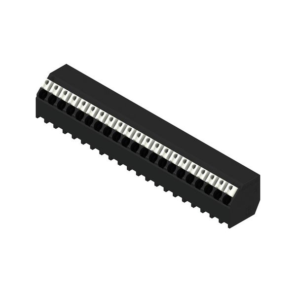 Printed circuit board terminals, 3.81 mm, Number of poles: 21, 135°, Solder pin length (l): 1.5 mm, black, PUSH IN with actuator, Clamping range, max. : 1.5 mm², Tube image 2