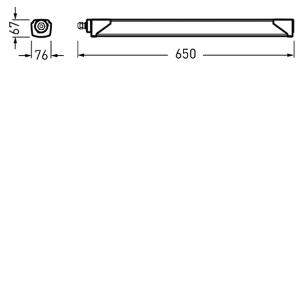 Weather-proof luminaires Deveo Fit Diffuser Grey other ET 17W 2100lm Lambertian (L) IP66 IK10 3 SDCM 7541340 image 1