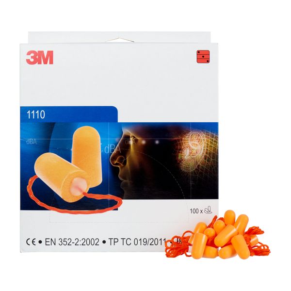 3M™ Earplugs 1100, Corded, 500 Pairs / Box image 9