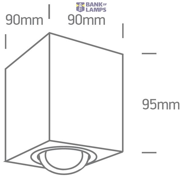 BLACK GU10 10W image 2