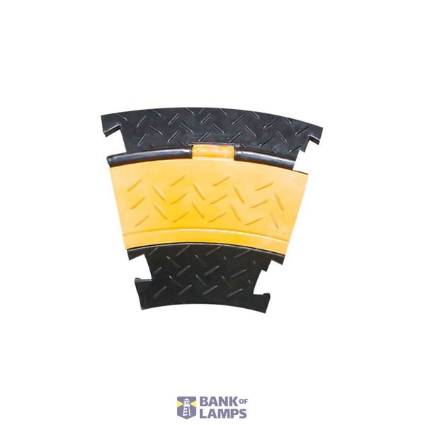 Solid rubber cable bridges Curve 30° 280 x 250 x 48 28 x 30 image 1