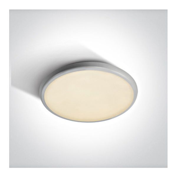 67368/W/V WHITE PLAFO 18W CCTV IP54 230V image 1