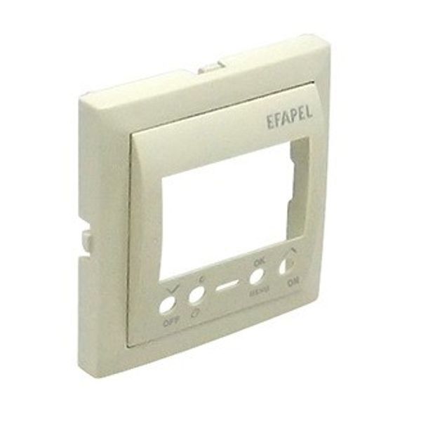 COV PLATE F/ONE CIRC DIG TIME SWITCH IVORY image 1