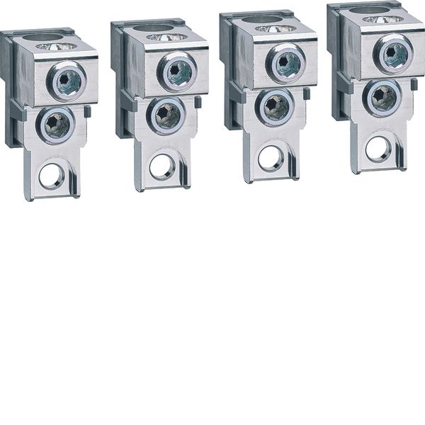 Cage terminal P250 cage version Cu/Al 4P 2x 35-120mm² image 1