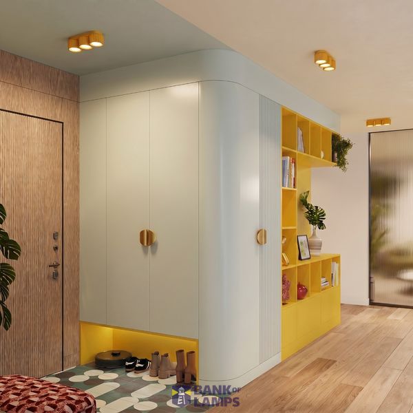 Ceiling lamp AURA 3 yellow Gx53 image 6
