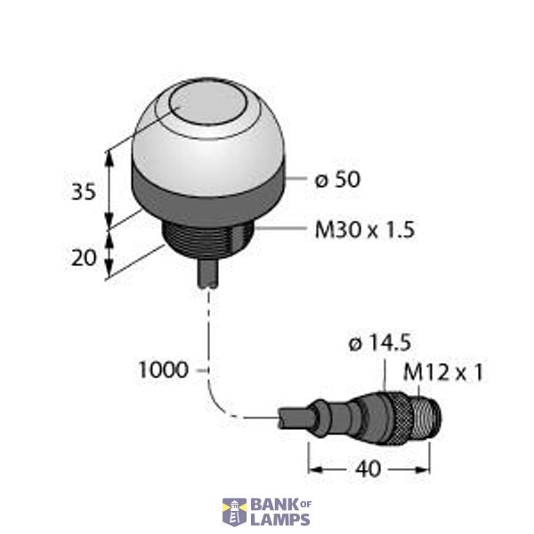 Pick-to-Light Placement Sensor   K50RPTRXDQP-800246 image 1