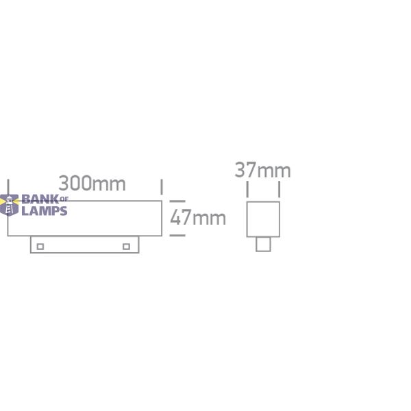 WHITE 15W LINEAR LIGHT CCTV 48V IP20 MAXI image 2