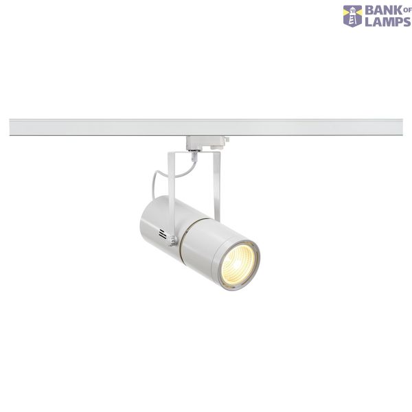 EURO SPOT ELECTRONIC BALLAST, white, HQI-T, 70W, 15°, incl. 3-circuit adapter image 1
