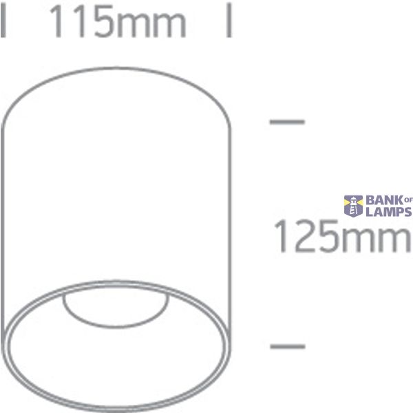 BLACK 30W WW IP20 45deg 230V DARK LIGHT image 3