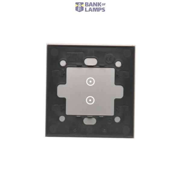 Two-way switch illuminated without pictogram, LED not replaceable Color: blue, (module), 10AX, quick connection, black matt image 2