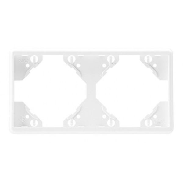 DOUBLE HORIZONTAL FRAME MATTE WHITE image 1