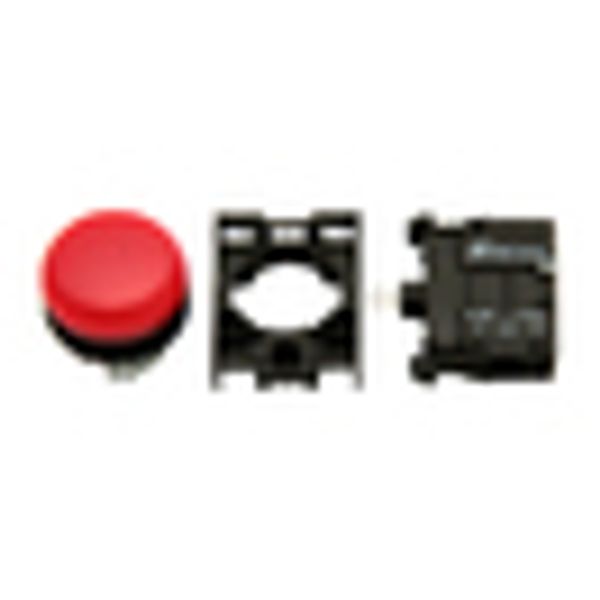 Set of Indicator Light Flat Red 24V image 2