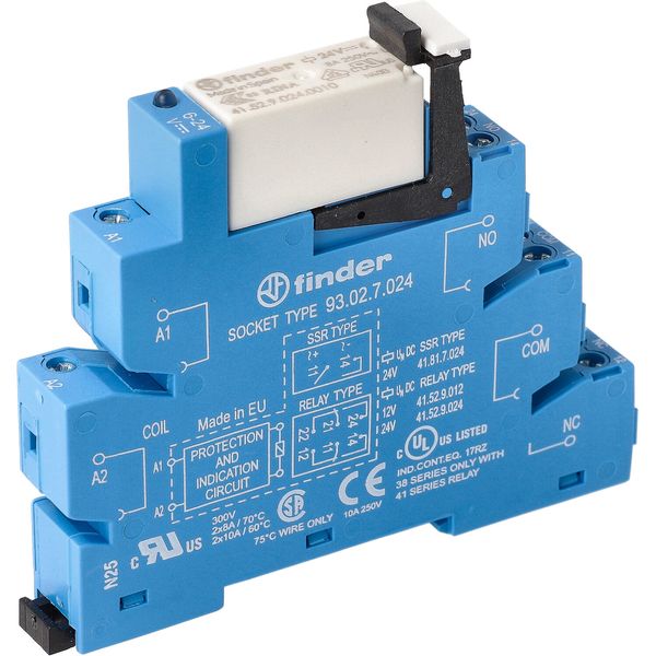 Rel. interface EMR screw 14mm.2CO 8A/60VDC/SEN/AgNi (38.52.7.060.0050) image 4
