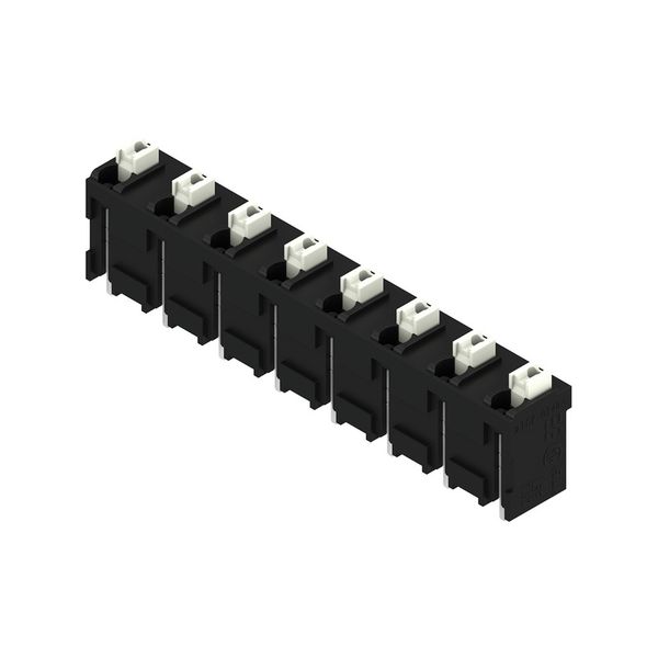 Printed circuit board terminals, 7.62 mm, Number of poles: 8, 180°, Solder pin length (l): 1.5 mm, black, PUSH IN with actuator, Clamping range, max. : 1.5 mm², Tube image 4