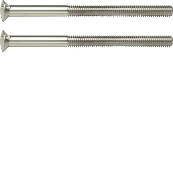 Two-hole screws 2 x M3.5 x 50 mm, TS, stainless steel matt, brushed ni image 1