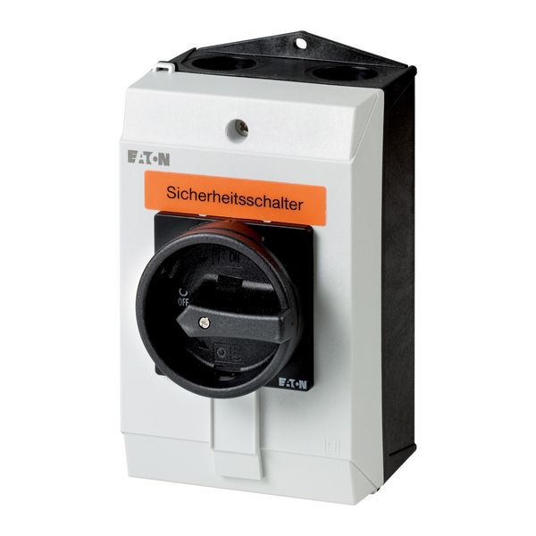P1-32/I2-SI/HI11-SW Safety switch, P1, 32 A, 3 pole, 1 N/O, 1 N/C, STOP function, With black rotary handle and locking ring, Lockable in position 0 with cover interlock, image 18