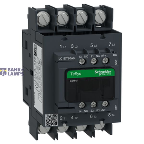 TeSys CONT 4P 80A AC1 NO+NC 24V DC LUGS image 2