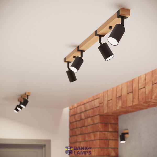 Ceiling lamp FAGER 4L black image 6