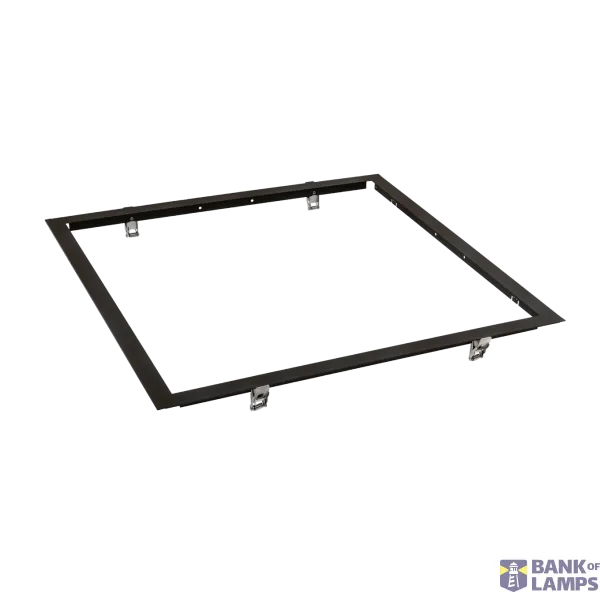 SENSE RECESSED FRAME 600X600 BLACK PLASTER/TROLDTEKT SPRING image 1