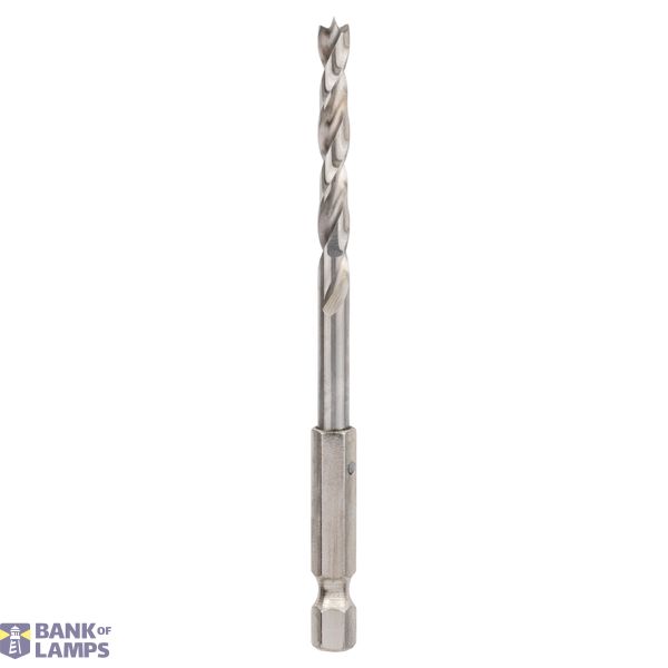 Brad point drill bit, 1/4" hex shank 5 x 52 x 99 mm image 1