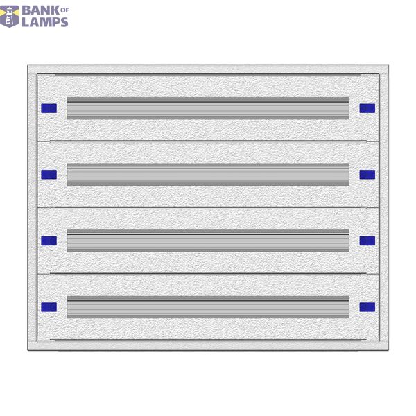 Modular chassis 3-12K flat, 4-rows, depth 100 mm image 1