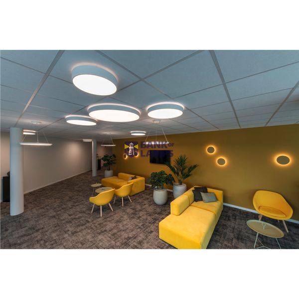 MEDO® PRO 60, wall- and ceiling-mounted light, round, 3000/4000K, 39W, DALI, Touch, 80°, UGR image 2