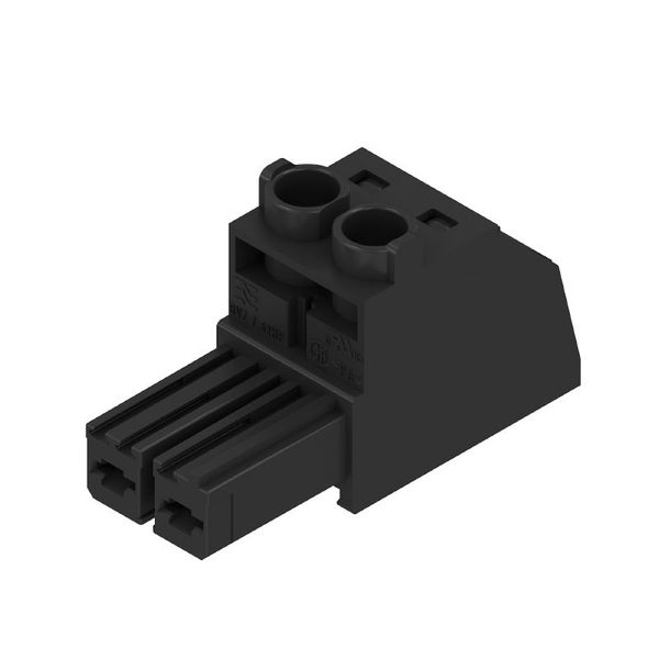 PCB plug-in connector, female plug, 7.62 mm, Number of poles: 2, 180°, Clamping yoke connection, Clamping range, max. : 10 mm², Box image 1