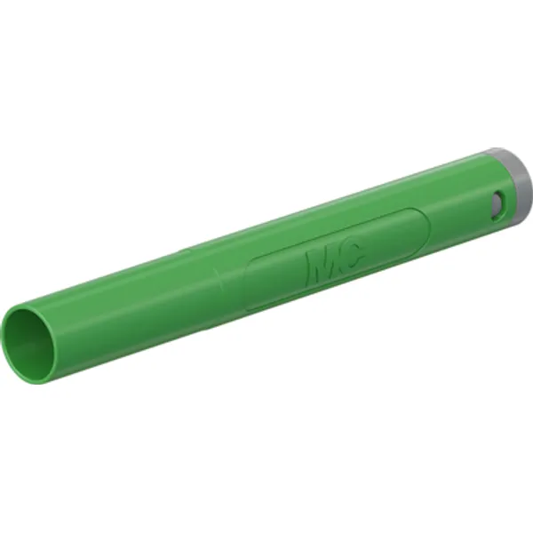 4 mm plug, crimp connection, 1.0 mm², CAT II/CAT III, green, 66.2043-25 image 1