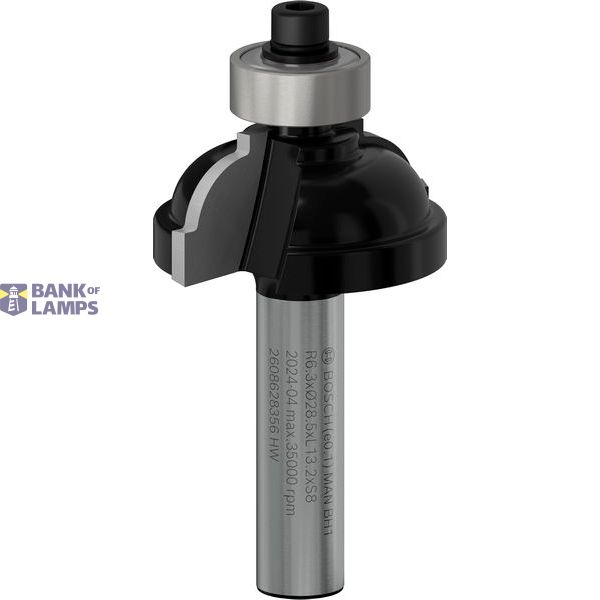 Edge forming bit E, 8 mm, R1 6.3 mm, D 28.5 mm, L 13.2 mm, G 54 mm image 1