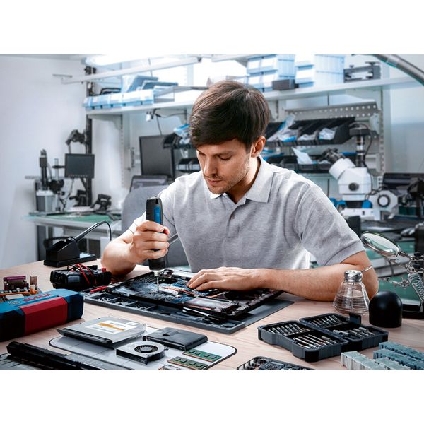 Bosch GO, 8-pcs bit set, bit holder, USB-C cable, Mini Case, in Carton image 3